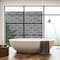 Glitzhome® 6ft. Black Galvanized Steel Geometric Room Divider